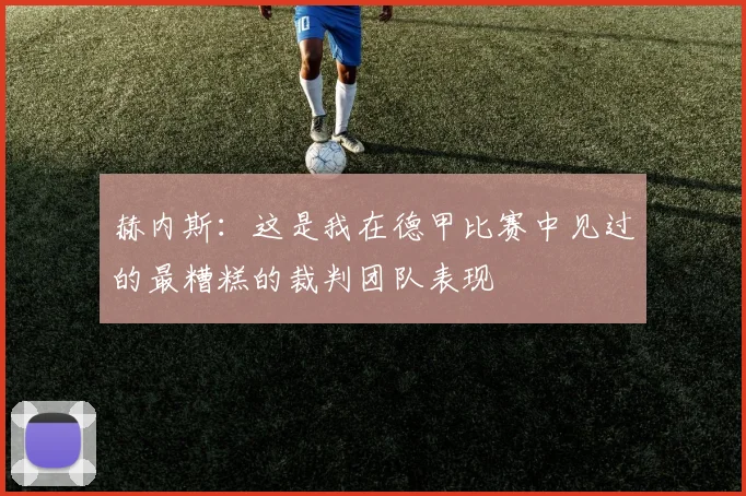 赫内斯：这是我在德甲比赛中见过的最糟糕的裁判团队表现