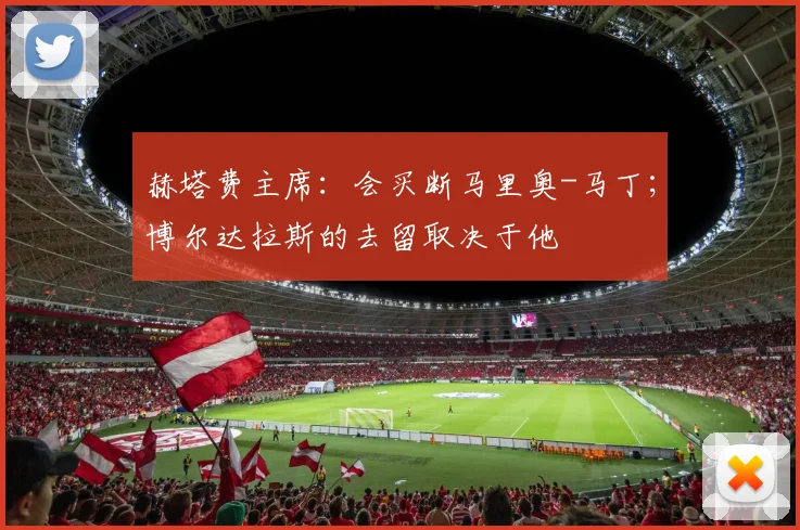 赫塔费主席：会买断马里奥-马丁；博尔达拉斯的去留取决于他